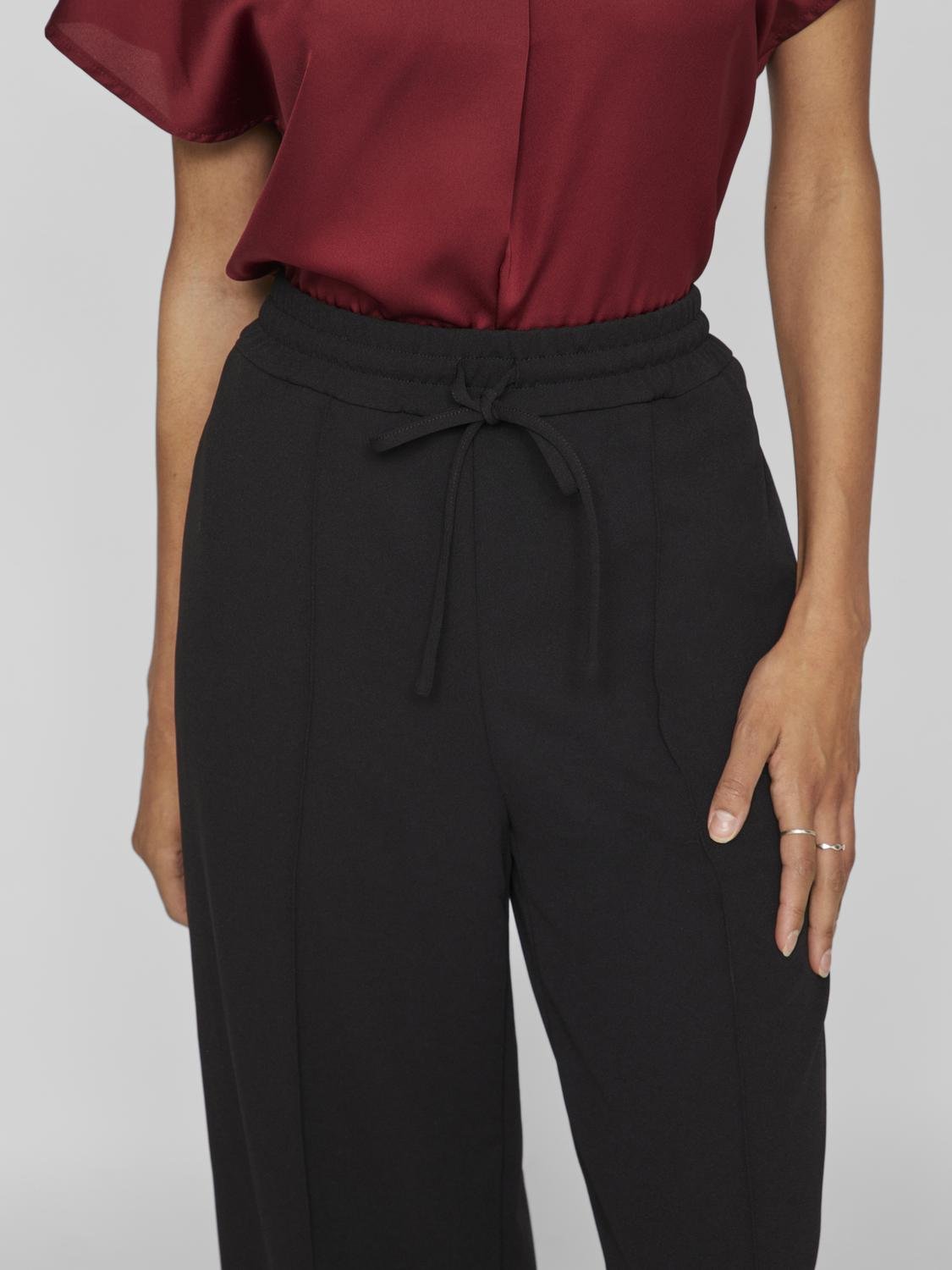 VICLUA Trousers - Black Beauty - VERO MODA & VILA Bergvik